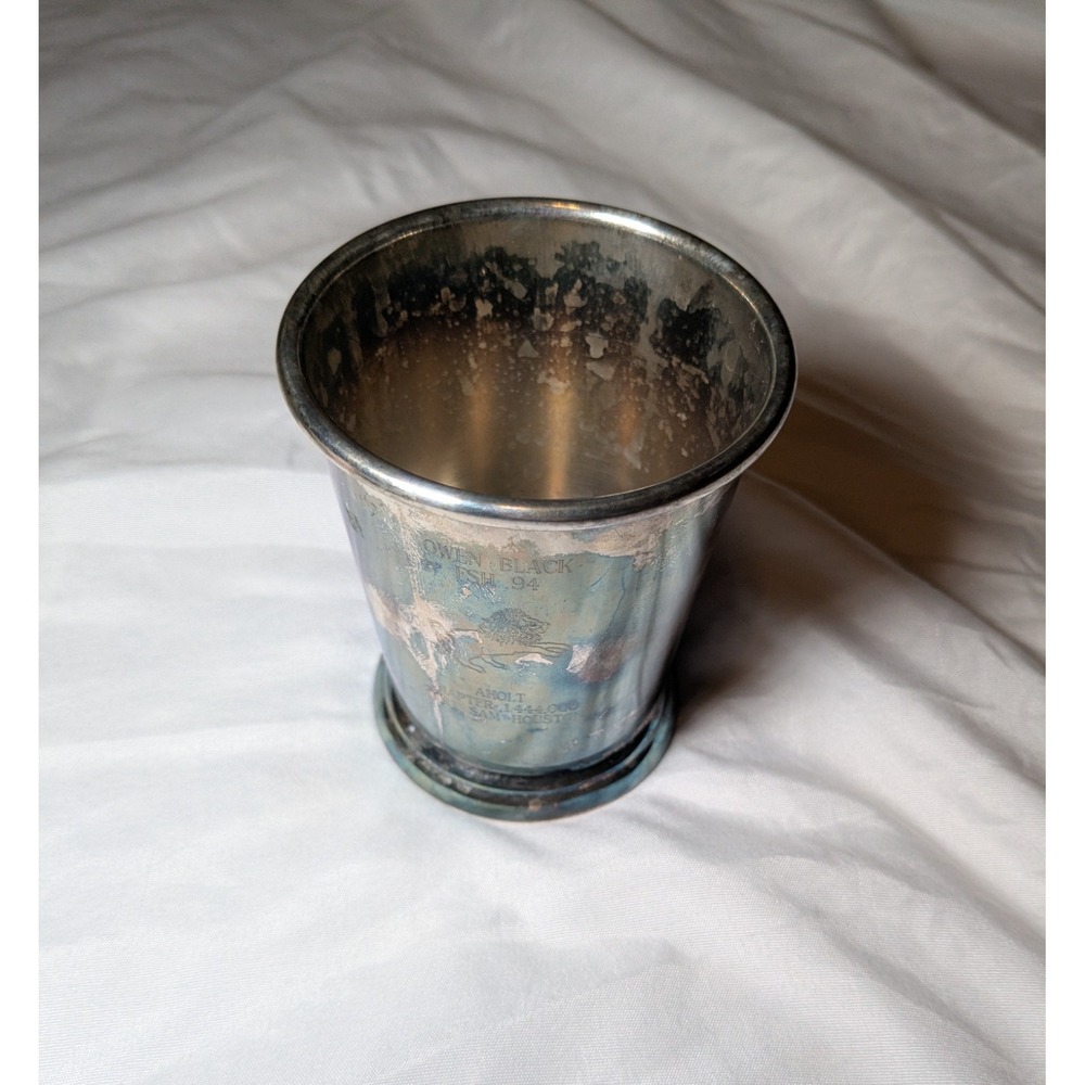 Sheridan Silver Plated Cup Owen Black FSH 94 AHOLT Chapter 1,444,000 Fort Sam H